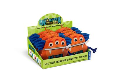 KOSMOS - Monster Match, Wie viele Monster schnappst du dir? Deutsche Version. Das blitzschnelle Reaktionsspiel, lustiges Kartenspiel für Kinder ab 6 Jahren, mit praktischer Monster Tasche