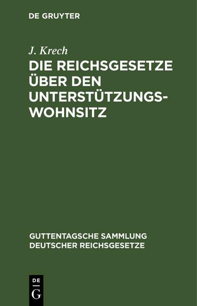 Die Reichsgesetze über den Unterstützungswohnsitz, in der Fassung der Novelle vom 12.März 1894, die Freizügigkeit, den Erwerb und Verlust der Bundes - und Staatsangehörigkeit, nebst d.auf ersteres Ges.bezügl.landesgesetzl.Bestimmungen...