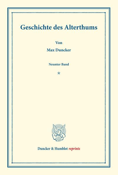 Geschichte des Alterthums.