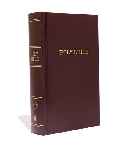 KJV, Pew Bible, Large Print, Hardcover, Burgundy, Red Letter Edition