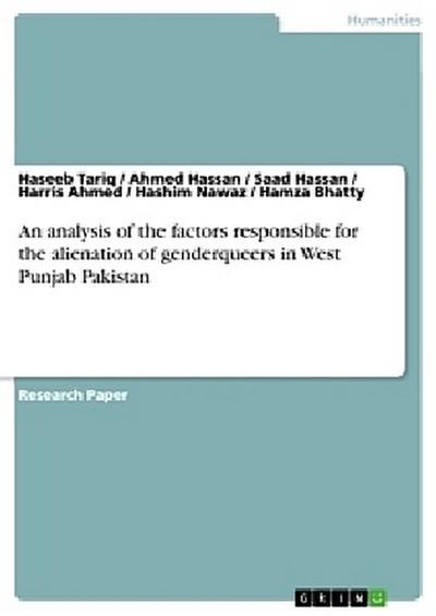 An analysis of the factors responsible for the alienation of genderqueers in West Punjab Pakistan