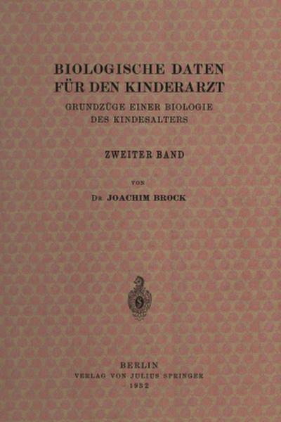 Biologische Daten für den Kinderarzt