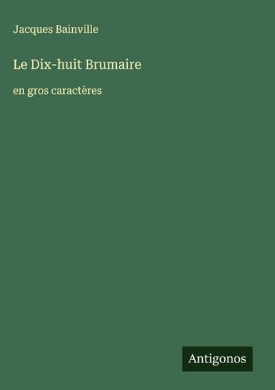 Le Dix-huit Brumaire