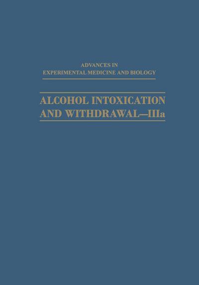 Alcohol Intoxication and Withdrawal-IIIa