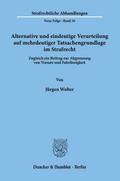 Alternative und eindeutige Verurteilung auf mehrde