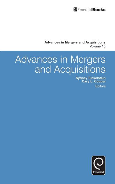 Advances in Mergers and Acquisitions