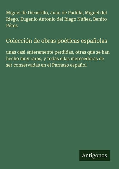 Colección de obras poéticas españolas