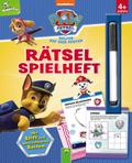 PAW Patrol Rätselspielheft mit Stift und abwischbaren Seiten: Für Kinder ab 4 Jahren I Labyrinthe, Von Punkt zu Punkt, Zeichenschule