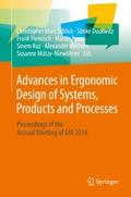 Advances in Ergonomic Design of Systems, Products 