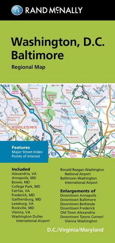Rand Mcnally: Rand McNally Folded Map: Washington, D.C. Balt
