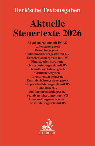 Aktuelle Steuertexte 2026