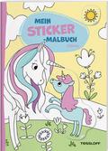 Mein Sticker-Malbuch. Einhörner