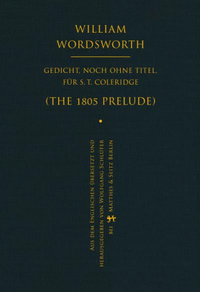 Gedicht, noch ohne Titel, für S. T. Coleridge