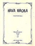 Hava nagila for 4 recorders (SATB)score and parts
