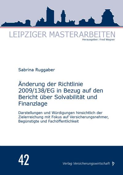 Ruggaber, S: Änderung der Richtlinie 2009/138/EG in Bezug au