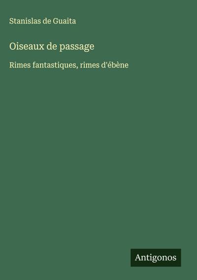 Oiseaux de passage