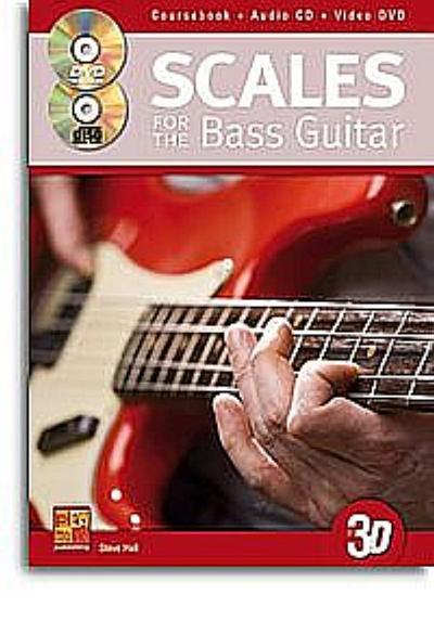 Scales For The Bass Guitar In 3D, w. Audio-CD + DVD