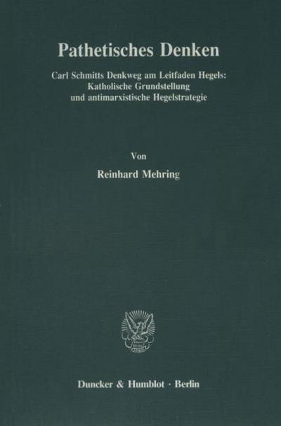 Pathetisches Denken.