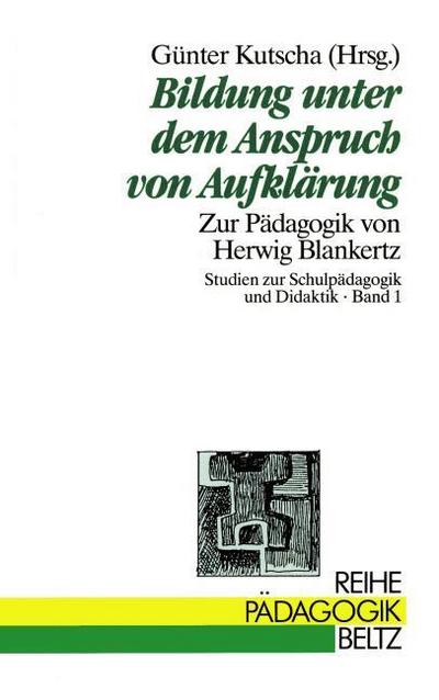 Bildung unter dem Anspruch von Aufklärung