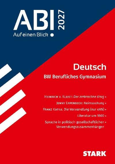 STARK Deutsch - Abi - Auf einen Blick! 2027 BW Berufliches Gymnasium