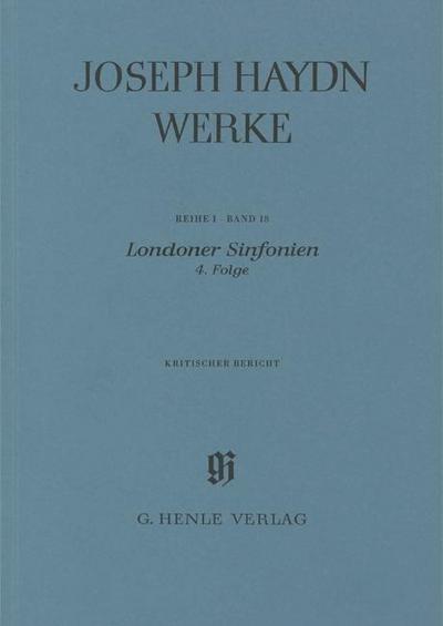 Haydn, Joseph - Londoner Sinfonien, 4. Folge. Folge.4
