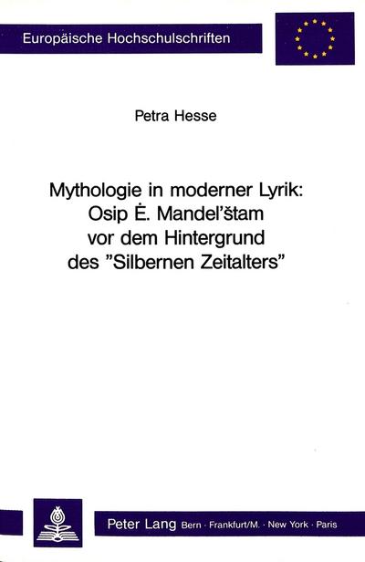 Mythologie in moderner Lyrik