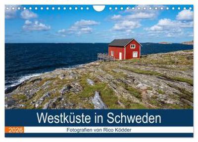 Westküste in Schweden (Wandkalender 2026 DIN A4 quer), CALVENDO Monatskalender