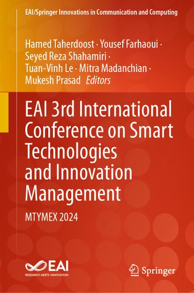 EAI 3rd International Conference on Smart Technologies and Innovation Management