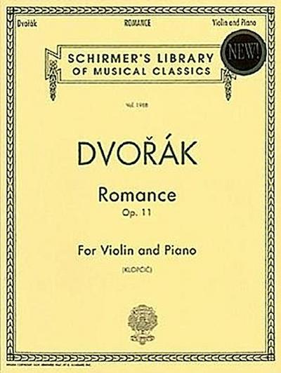 Romance, Op. 11: Schirmer Library of Classics Volume 1988 Violin and Piano