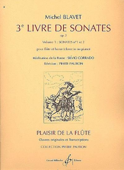 Livre 3 de sonates op.3 vol.1 (nos.1-2)pour flûte et piano