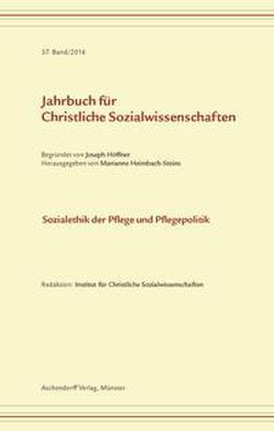 Jahrbuch für christliche Sozialwissenschaften 2016