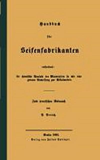 Handbuch für Seifenfabrikanten