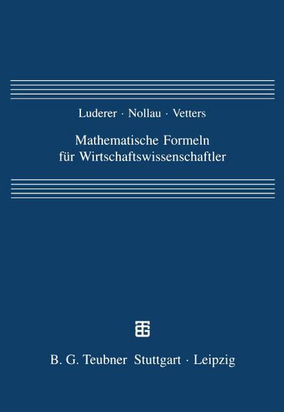 Mathematische Formeln für Wirtschaftswissenschaftler