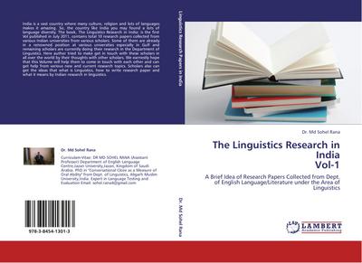 The Linguistics Research in India Vol-1