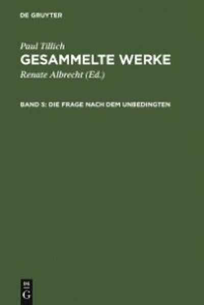 Die Frage nach dem Unbedingten