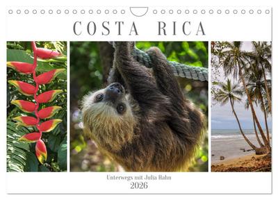 Costa Rica - unterwegs mit Julia Hahn (Wandkalender 2026 DIN A4 quer), CALVENDO Monatskalender