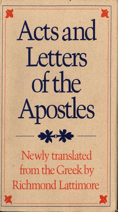 Acts and Letters of the Apostles