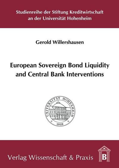 European Sovereign Bond Liquidity and Central Bank Interventions.