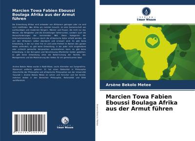 Marcien Towa Fabien Eboussi Boulaga Afrika aus der Armut führen