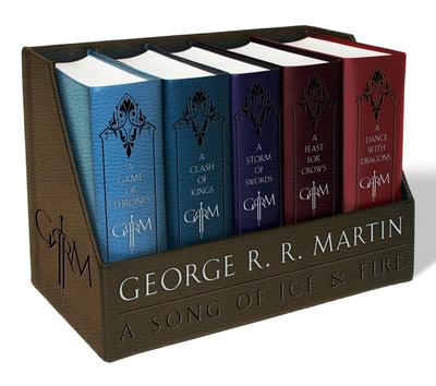 George R. R. Martin’s A Game of Thrones Leather-Cloth Boxed Set (Song of Ice and Fire Series)