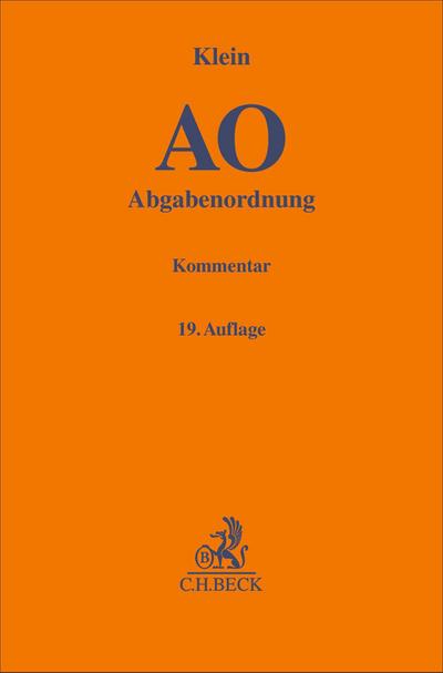 Abgabenordnung. AO