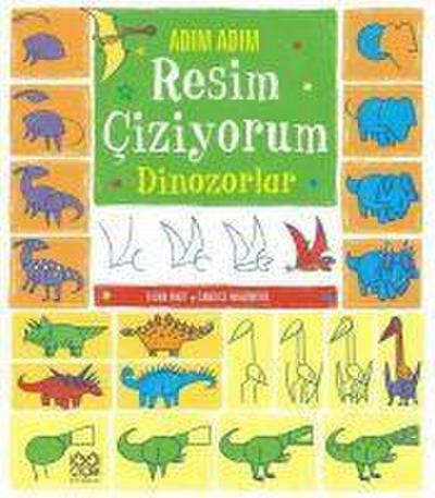 Adim Adim Resim Ciziyorum - Dinozorlar