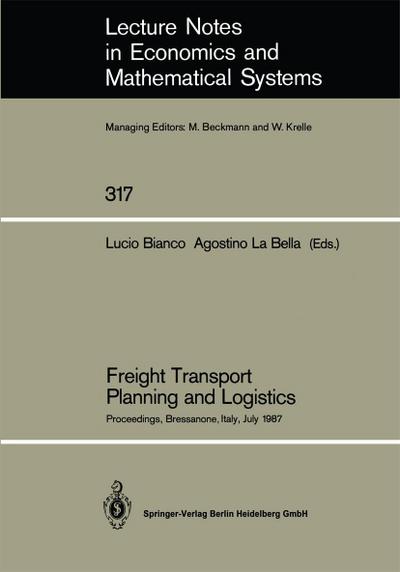 Freight Transport Planning and Logistics