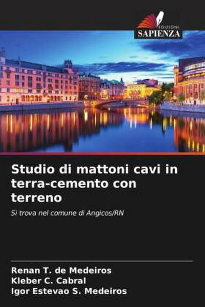 Studio di mattoni cavi in terra-cemento con terreno