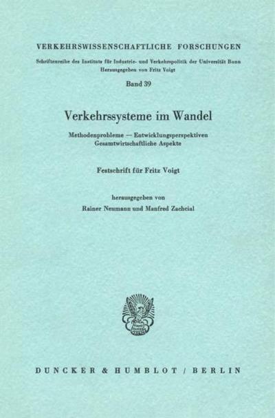 Verkehrssysteme im Wandel.