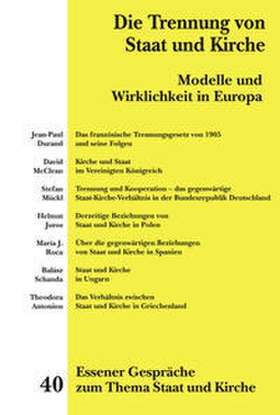 Essener Gespräche zum Thema Staat und Kirche 40