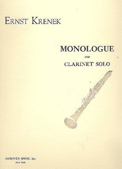Monologue for clarinet solo