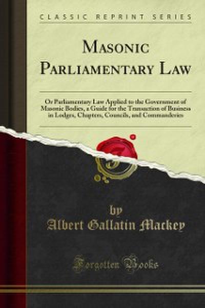 Masonic Parliamentary Law