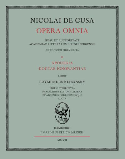 Nicolai de Cusa Opera omnia