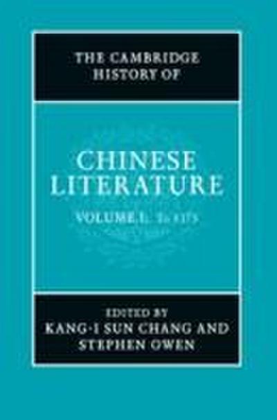 The Cambridge History of Chinese Literature 2 Volume Hardback Set